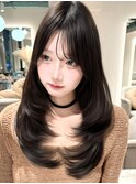 韓国レイヤー/ロングレイヤー/顔周りレイヤー