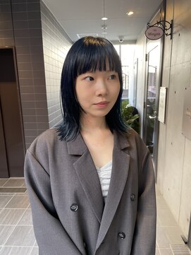 エノウ(enow) ブルージュカラー ×顔まわりレイヤー enow赤坂