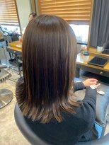 ヘアリゾート粋 トゥジュ 池袋東口店(tujuh)&nbsp;透明感まろやかブラウン/ミディアム/外はねレイヤー