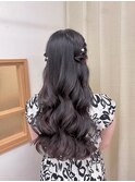 ハーフツイン ヨシンモリ ヘアセット ヘアメイク