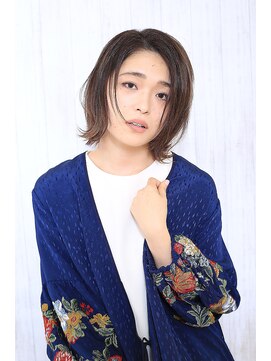 ソファ ヘア 仙台(Sofa) 束感たっぷり切りっぱなしボブ【Sofa仙台/髪質改善/oggiotto】