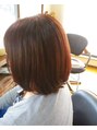 クラップヘアーコンフォートスペース(CLAPHAIR comfort space) 艶カラーで扱いやすいボブに。