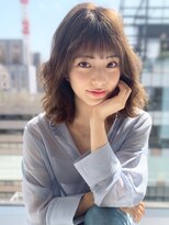 ジーナ 勝どき(Zina)&nbsp;【Zina】　かきあげ/Aラインボブ/マロンベージュ/20代 30代 40代