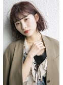 毛先パーマで可愛く仕上がるニュアンスボブ