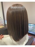 切りっぱなしボブ
