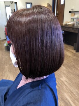 ヘアーレナータ 八王子(HAIR RENATA) 20代30代40代ナチュラル艶感◎レッドベージュボブ