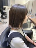 パツっと外ハネボブ☆アッシュグレージュ