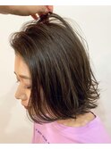 オトナ女性におすすめ、ハイライトmixボブ