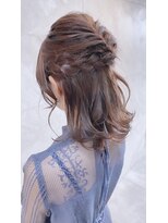 ドゥマン(Demain)&nbsp;【結婚式　お呼ばれセット】ハーフアップタイル　ブライダル