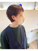 タイトなショートボブ