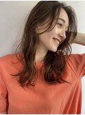 20/30代ウェーブコテ風パーマミディアムパーマレイヤーパーマ