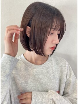 リコバイアフロート(riko by afloat) くびレイヤー/ボブ/アースカラー/韓国[stylist]竹田