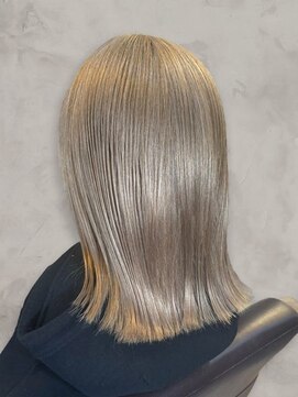 ヘアーエポック(hair epoque) 10代20代★大人かわいいダブルカラーブリーチミルクティー
