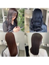 ブリーチをしていないお客様も沢山御来店していてだいてます！透明感抜群なケアカラーも得意なサロンです！