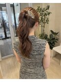大人なハイポニーアレンジ