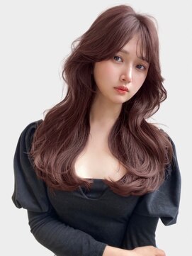 ユーフォリア 新宿通り(Euphoria) 韓国風くびれヘア10代20代30代ブリーチなしカシスブラウン