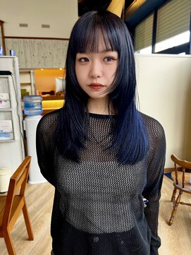 チル(Chill) chill/ネイビーブルー×姫ロングレイヤー