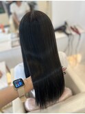 大人可愛い透明感立体感エアストレート