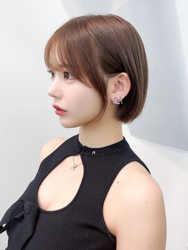 アルバム 渋谷パルコ(ALBUM) ボブミディアムショートおくれ毛顔周りレイヤー_F0261