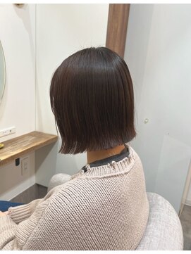 シア 春日部店(SHEER) 顎下切りっぱなしボブ/SHEER春日部店