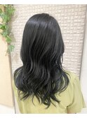 斜めバング/グレージュカラー/デザインカラー/新宿