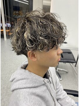 デュー 栄(DEW) 【DEW】波巻きツイストスパイラルパーマ/メッシュ