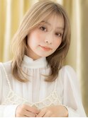 透明感カラーホワイトブロンドイメチェンウルフZ上尾20代30代