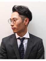 ヨファ ヘアー 芦屋店(YOFA hair)&nbsp;メンズカットアップバングスキンフェード韓国マッシュ0401