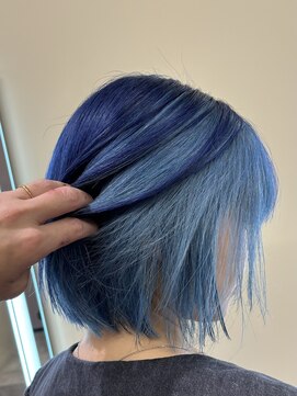 テン バイ アンブルリュクス 池袋(teN +by ambleluxe) ブルー/インナーカラー/ブリーチ/ダブルカラー