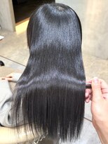 ブリーチなしチェリーブラウン髪質改善縮毛矯正酸性ストレート