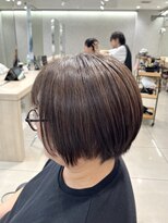 アッシュ 高幡不動店(Ash)&nbsp;白髪ぼかし/ハイライトカラー/ショートボブ/ベージュカラー