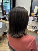 【ボブ×オリーブグレージュ】くびれヘア/ボブ/鎌取/林愛華