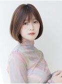 【宮田茉悠】ボブ 髪質改善 ベージュカラー 酸熱 透明感カラー