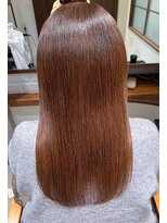 ソワ 四日市(soie)&nbsp;ブリーチ無しダブルカラー オレンジブラウン