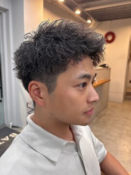 バトー バイ トリコ 船橋北口店(BATEAU by tricot) メンズショート × ツイストパーマ