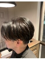 メンズココ メンズパーマ 韓国ヘア 日本橋店(MENS COCO)&nbsp;お客様スタイルビジネスマンにおすすめセンターパート