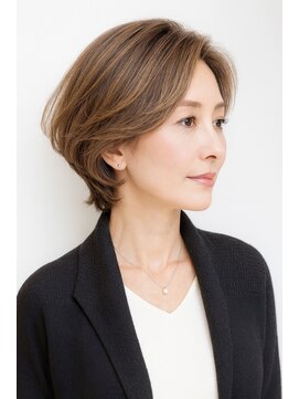 ゲイン(Gain) ショートカット・レイヤーカット×白髪ぼかし