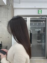 ディジョン 自由ヶ丘(Dijon)&nbsp;韓国顔まわりレイヤーカットグレージュオリーブベージュブラウン