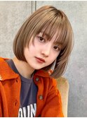 着物ヘア/大人ガーリー/ダークアッシュ/似合わせカット/表参道