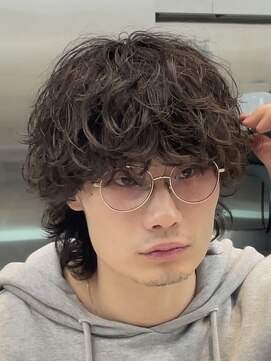 フィフスパーク(fifth PARK) シャドウパーマ波巻きスパイラルパーマメンズマッシュウルフ渋谷