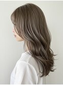 アッシュベージュ/透明感カラー/アンニュイカール/清須