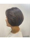 タッセルレイヤーボブマッシュショートカット