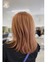 ビーワンヘアー 藤井寺 土師ノ里(B1hair)&nbsp;ナチュラルレイヤー/オレンジブラウン