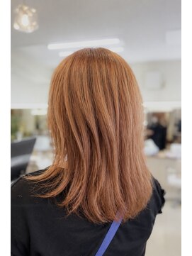 ビーワンヘアー 藤井寺 土師ノ里(B1hair) ナチュラルレイヤー/オレンジブラウン