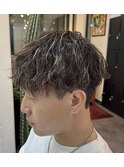 波巻きパーマ／メンズパーマ
