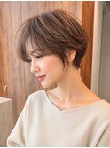 ショートヘアマッシュショートショートカット30代40代50代表参道