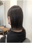 ！！暗めカラー切りっぱなしボブ！！