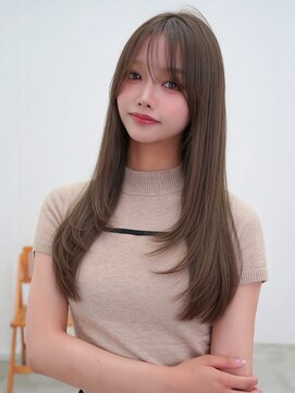 アンジェリカラボ(ANGELICA LABO) ANGELICA シアグレージュ 前髪カット 髪質改善