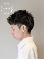 パーチ(perch)&nbsp;ナチュラル刈り上げ×パーマ残し短めショート