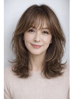 ハーツ 青山表参道店(Heart's) 白髪ぼかし脱白髪染め似合わせレイヤーカット40代50代60代